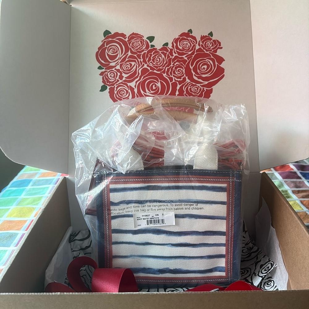 🦀🏖️🦀 BRIGHTON AHOY MATEY MINI TOTE 🦀🏖️🦀  NWT 🦀🏖️🦀 - Picture 9 of 16